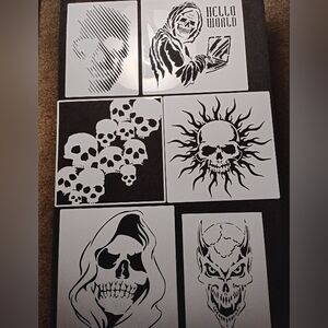 Skull Devil Stencil Set